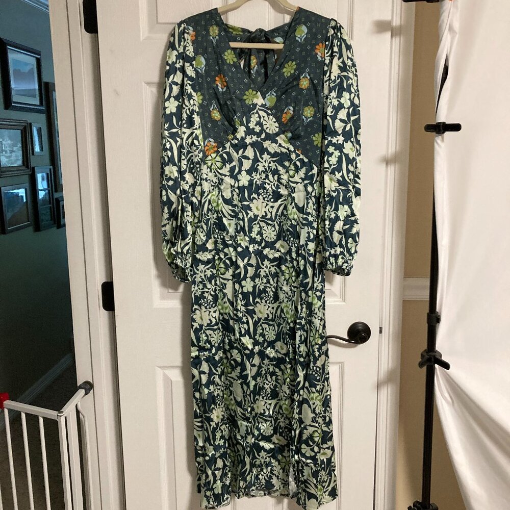 Damson Madder "Stormi" Tie-Back Maxi Dress US Size 10 [UK Size 14] NWOT